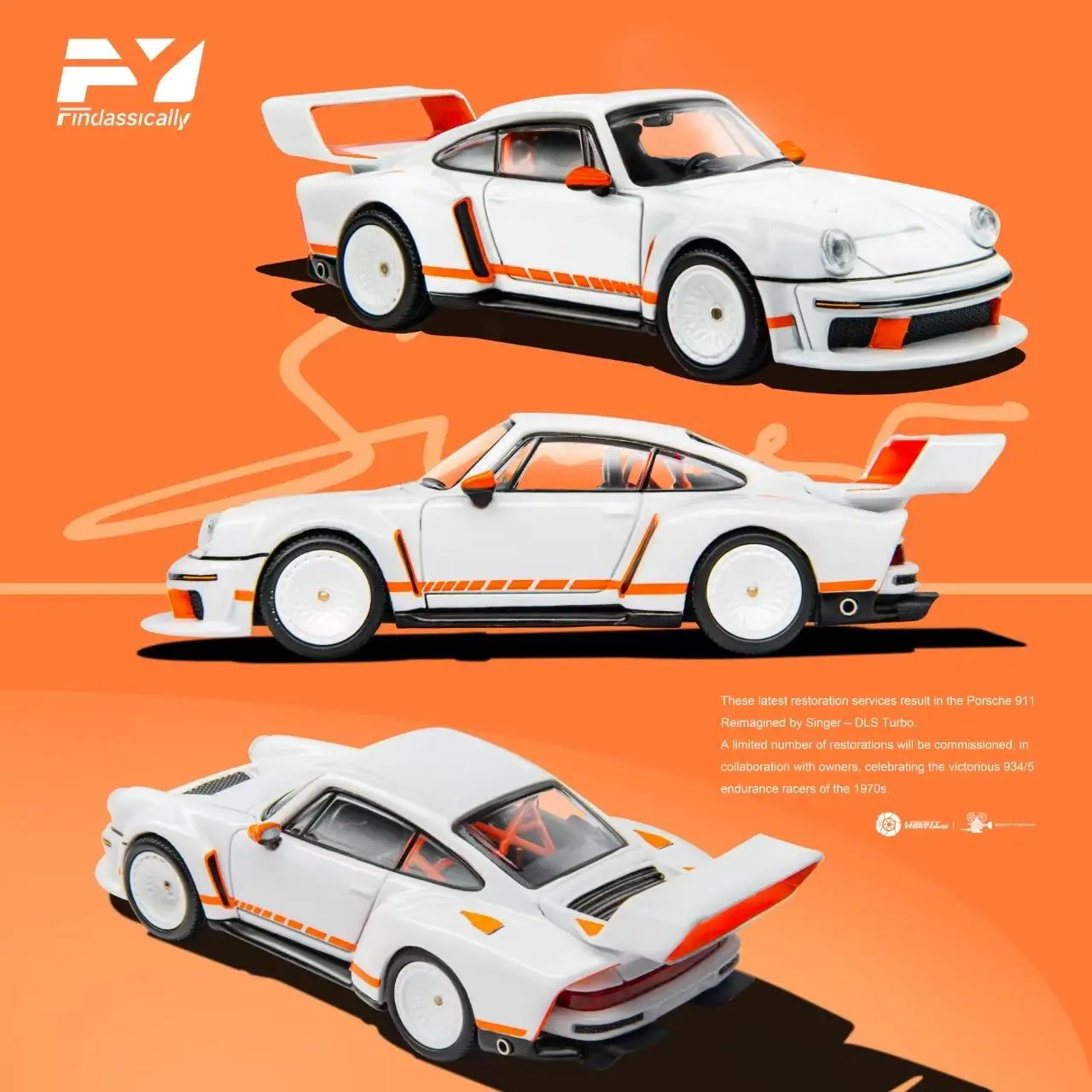 FY 1:64 SINGER DLS TURBO 930 Alloy car model