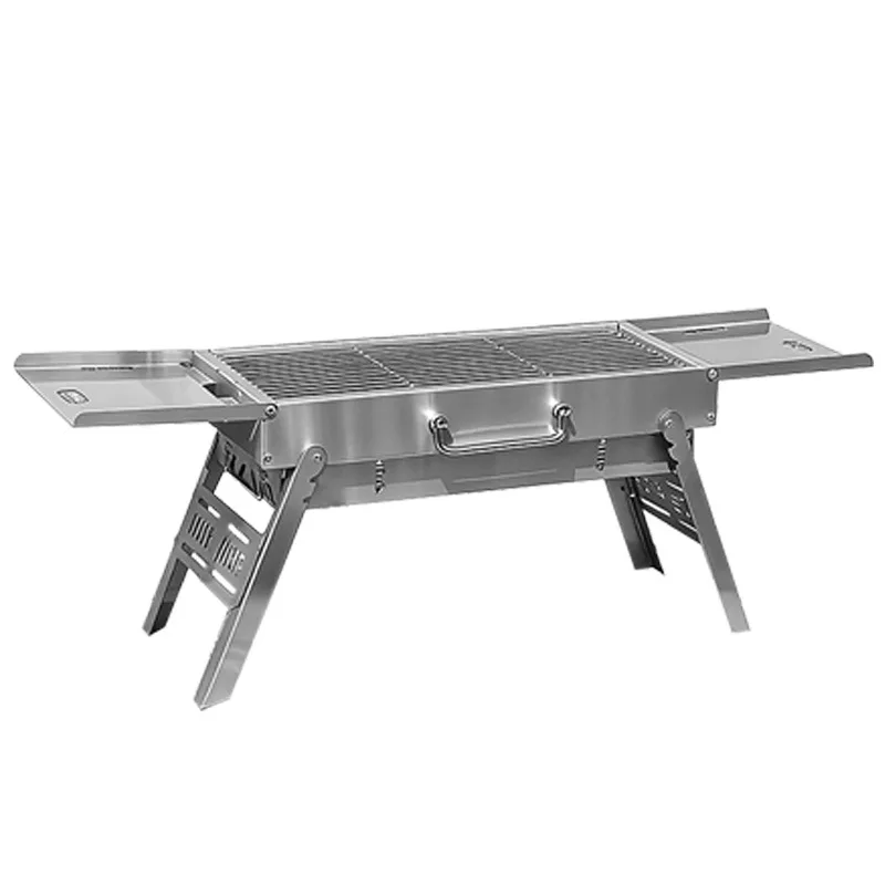 

Stainless steel barbecue grill, thickened and durable, stable, portable, with four gear adjustments