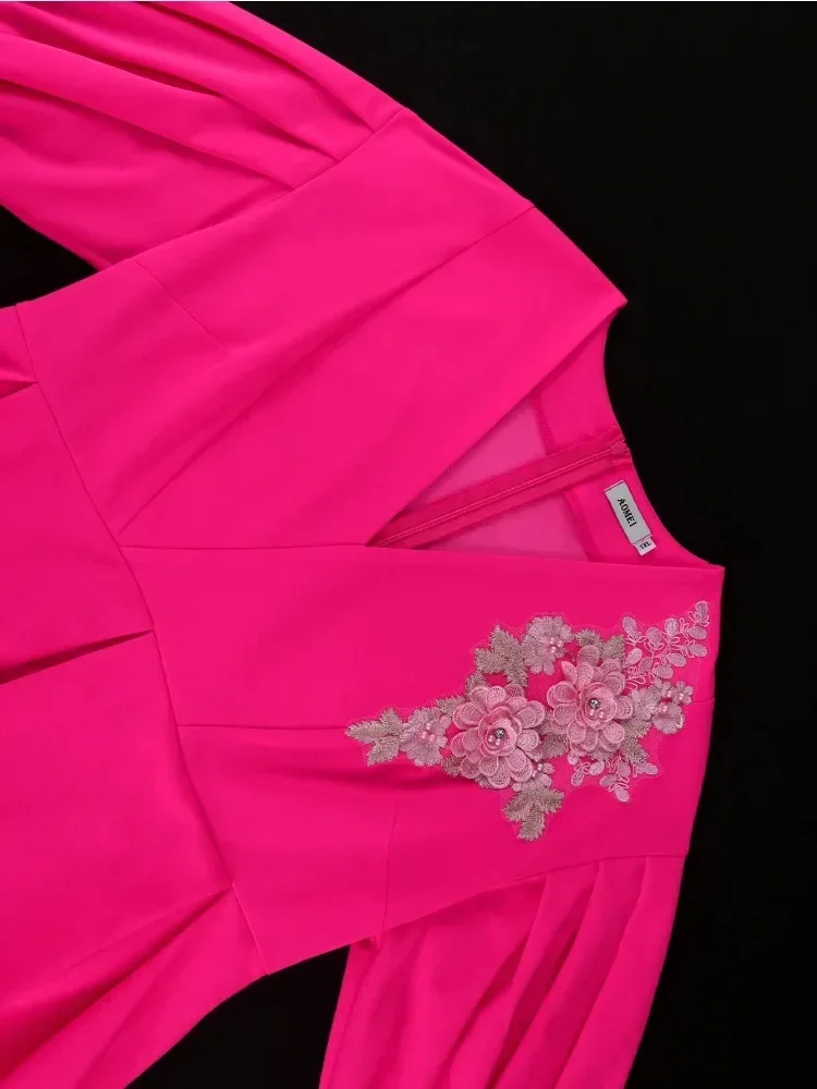 Elegante feminino de luxo roupas de trabalho de escritório formal com decote em v mini vestido moda manga bolha vestido de noite feminino rua festa colete