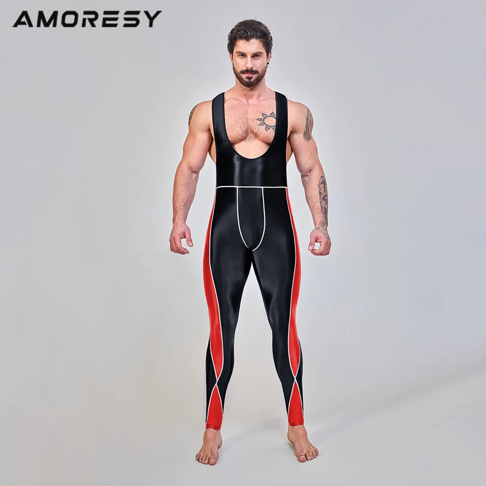 AMORESY Leonidas series suspender backless cycling sports tights nine-point pants