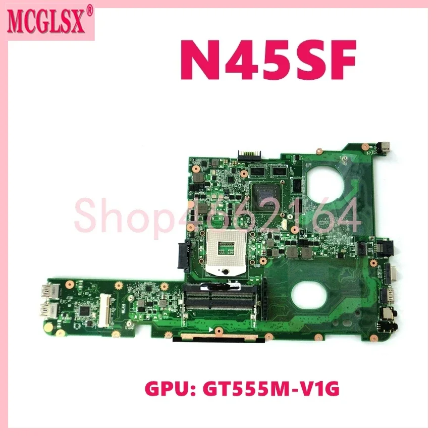 N45sf mit GT555M-V1G gpu notebook mainboard für asus n45 n45s n45sf n45sl laptop motherboard 100% vollständig getestet ok