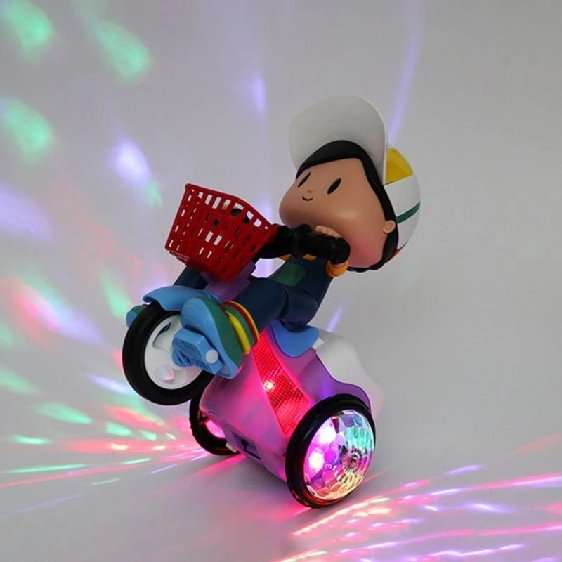 Y4QA Rotation Stunt Musical Musical Toy Toy Child Toy Toy Tricycle Kids Fains Fight Gift