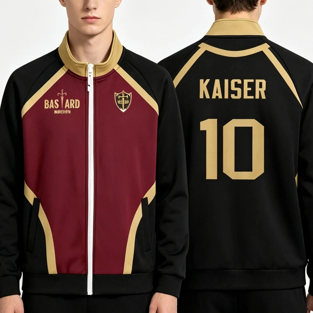 2026 Anime Blue Lock Bastard München Graphic Jackets Isagi 11 Kaiser 10 Cosplay Munich Jacket Coat Harajuku Outfits Tracksuit