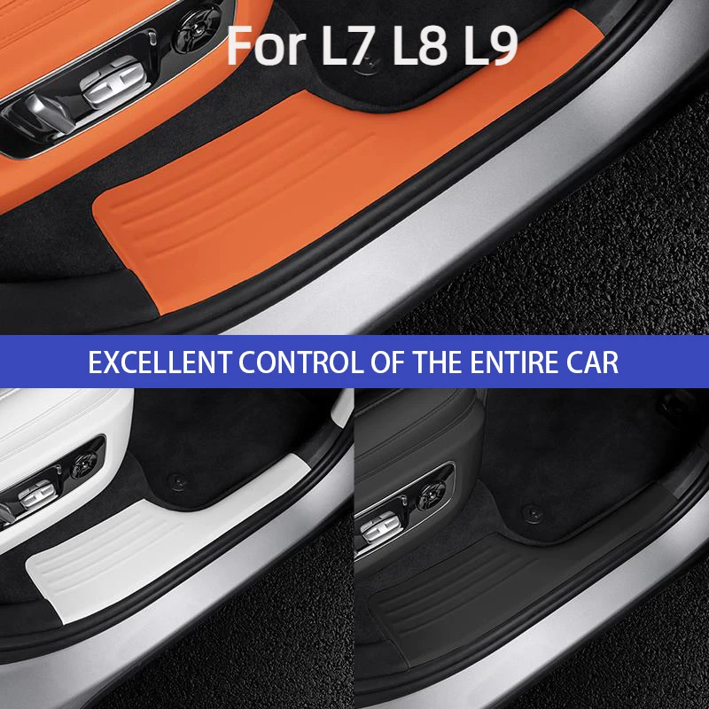

For Li LiXiang L7 L8 L9 2022 2023 Car threshold protective Cover Leather Protective Sticker for lixiang