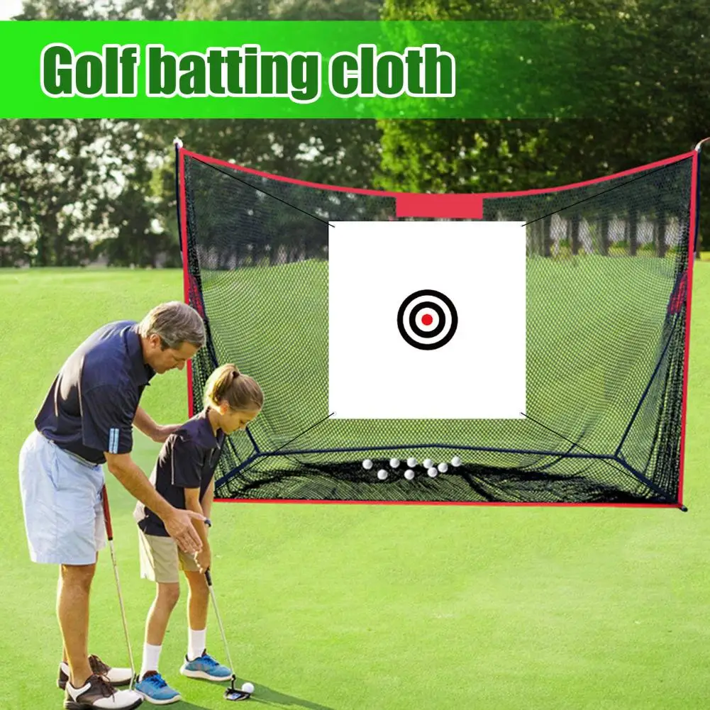 57" x 59" Golf Target Cloth for Net Replacement Hitting Practice Target with Strap for Indoor Outdoor Golf Training