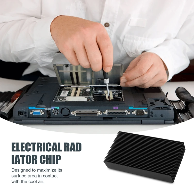 Dissipador de calor de refrigeração de aleta radiante de alumínio prateado durável 80x27x150mm para chip de radiador elétrico de transistor de potência led