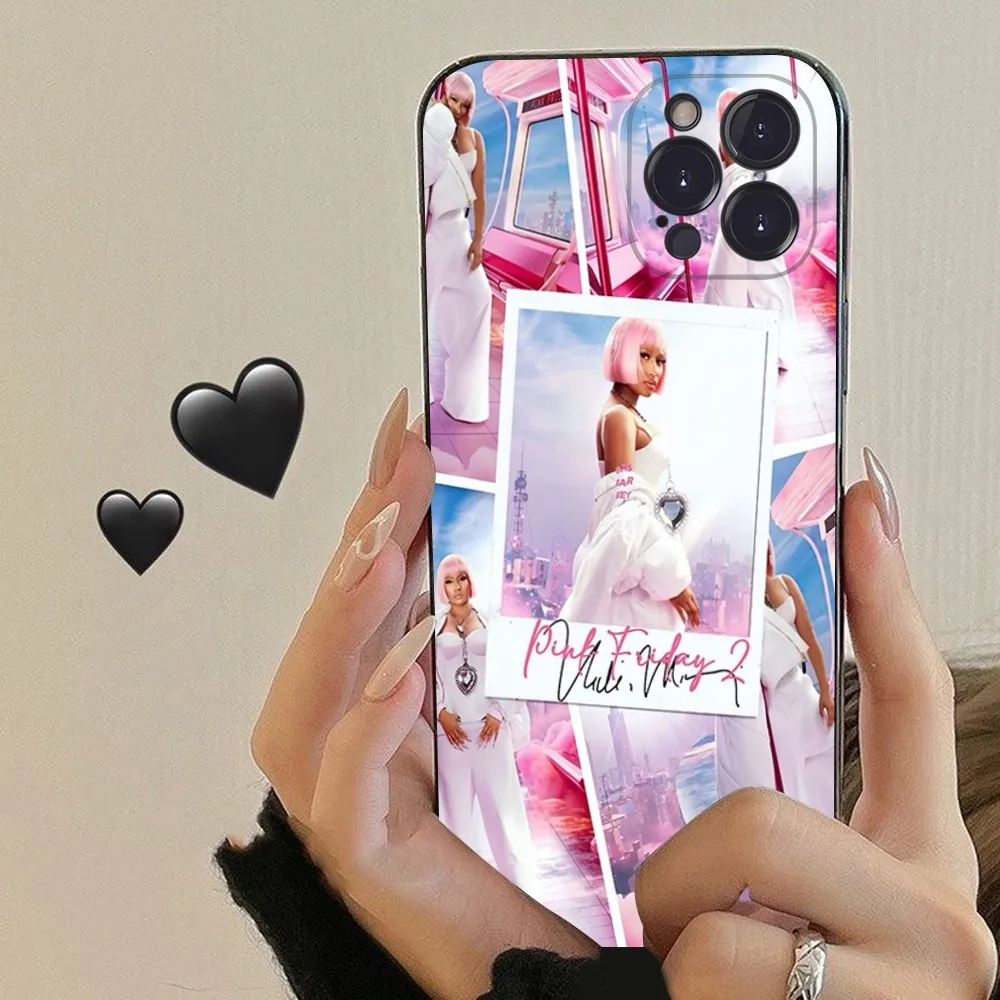 Nicki Minaj Rapper Pink Friday 2 Phone Case For iPhone 15 6 7 8 Plus 11 12 13 14 Pro SE 2020 MAX Mini X XS XR Back Funda Cover