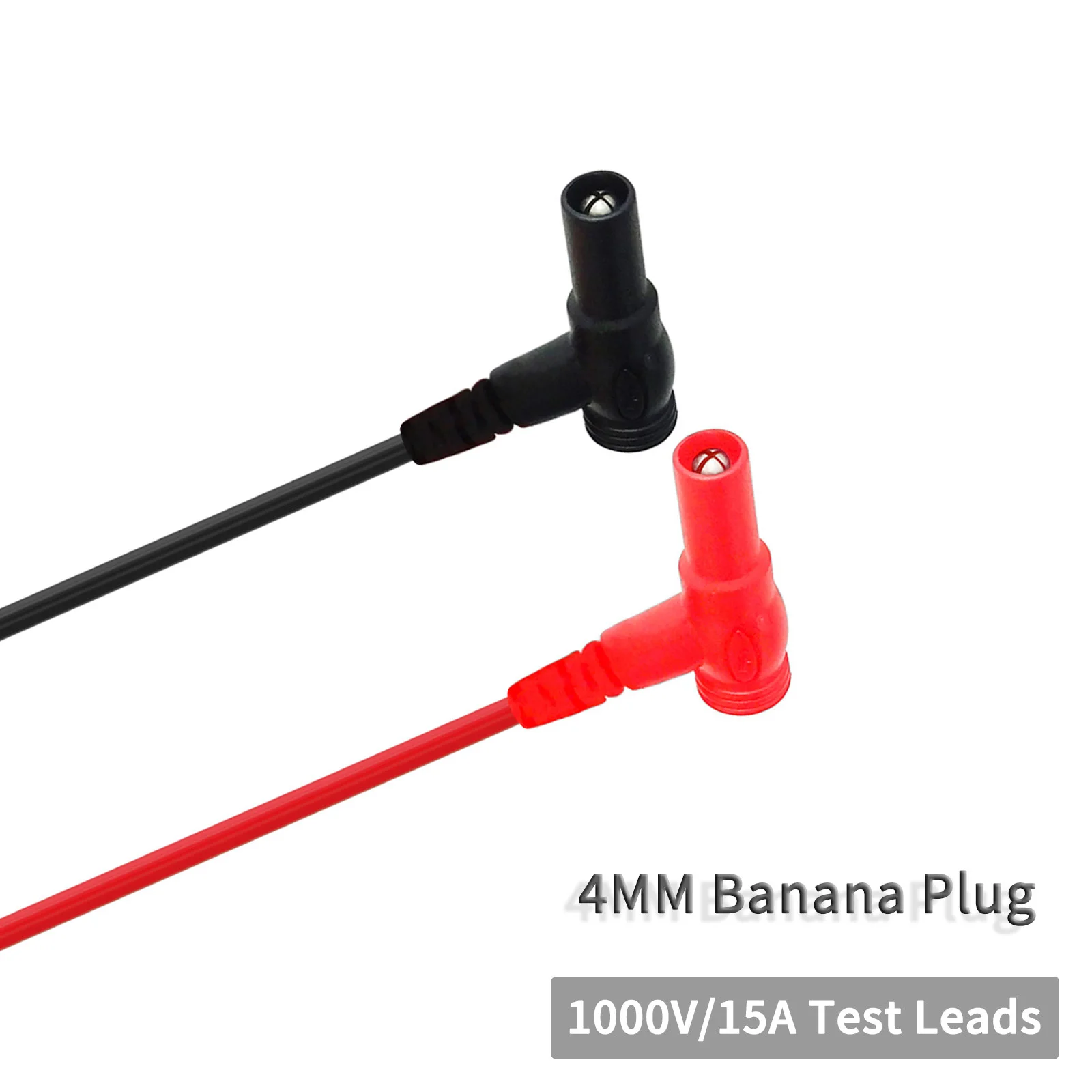 YPioneer P1047 cavi per Test multimetro spina a Banana ad angolo retto per morsetti a coccodrillo cavi per Test elettrici 3.3ft/1m