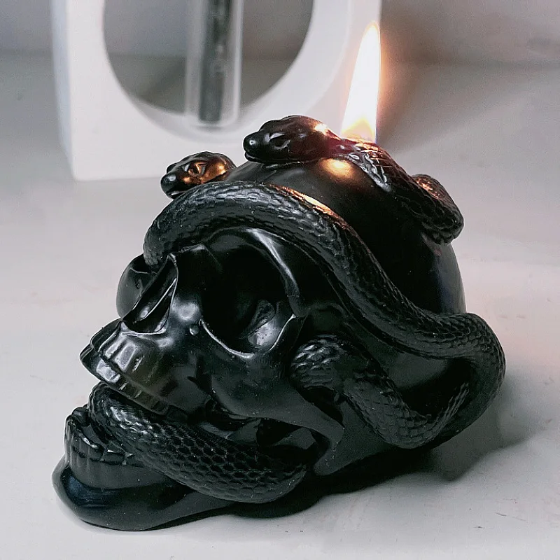 Low Temperature Candle, Drop Wax, Anti-Burning Candle, 48 ° Drop Candle. Snake Skull Flirting Items
