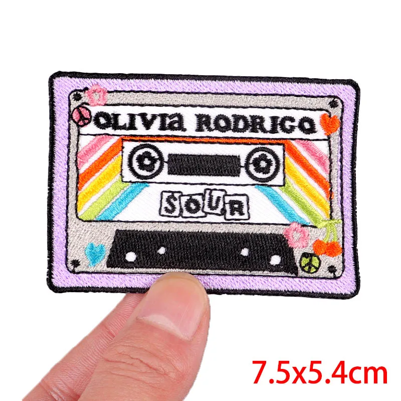 Rock/Skull Embroidery Patch Tape Patch Iron On Patches For Clothing Thermoadhesive Patches On Clothes DIY Punk Style Sew Sticker