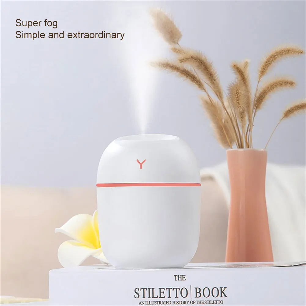 1~10PCS Portable 220ML Air Humidifier Essential Oil Diffuser Humidificador for Home Car Office with LED Night Lamp