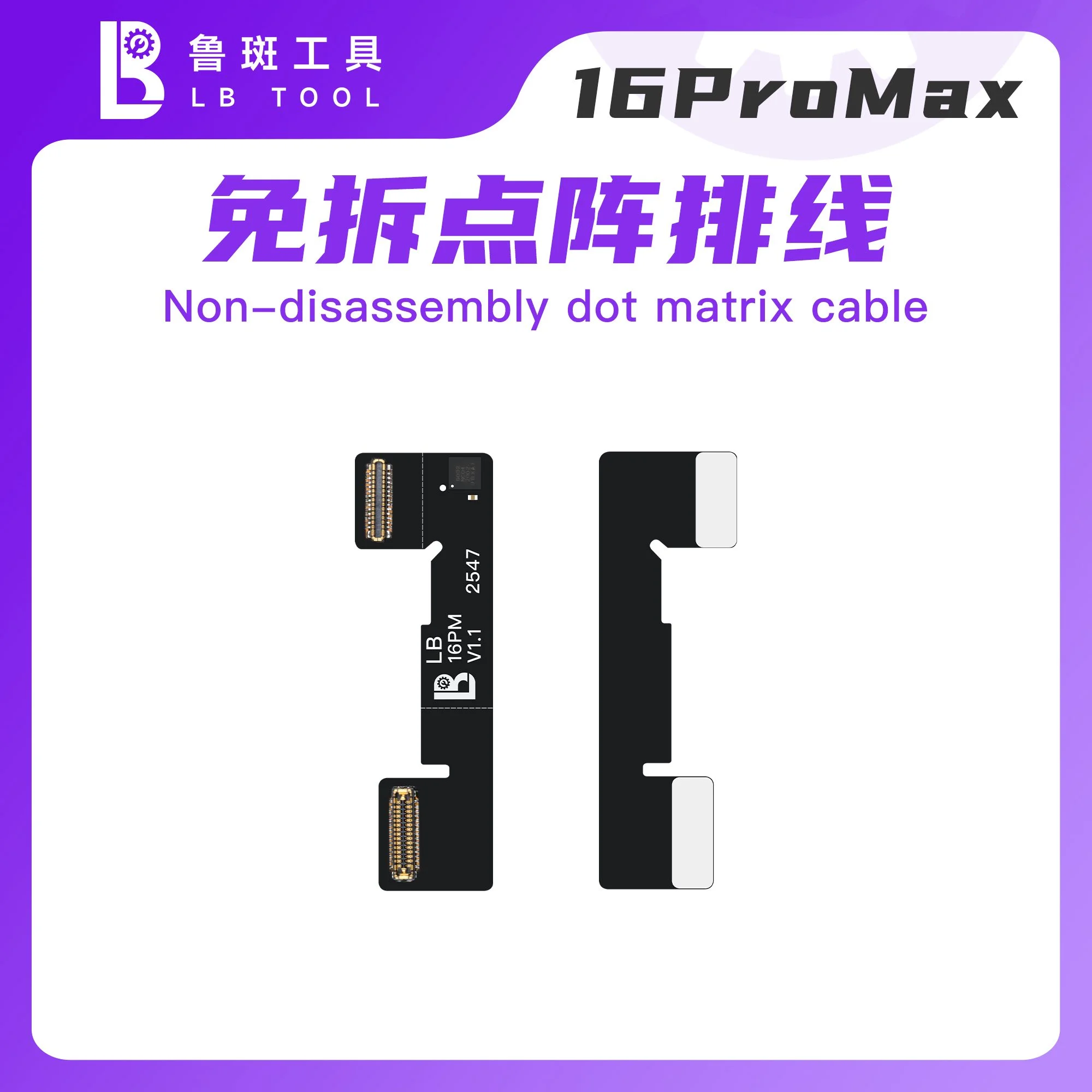Luban L3/L3 Mini X–15/16/17 Pro MAX Dot Matrix Non-Removal Activation Board  Face ID Dot Matrix Repair Flex Cable
