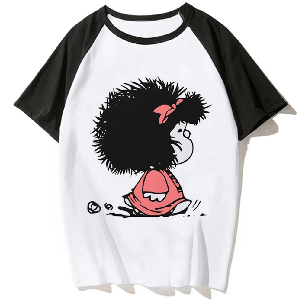 Mafalda tshirt women Japanese harajuku anime Tee girl y2k clothing