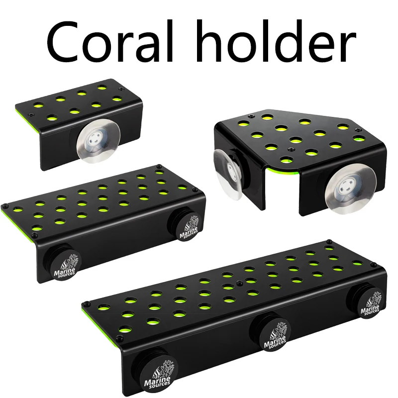 New Marine Sources Aquarium Clear Acrylic Coral Frag Plugs Rack Holder SPS coral support seawater fish tank Accessories Magnetic