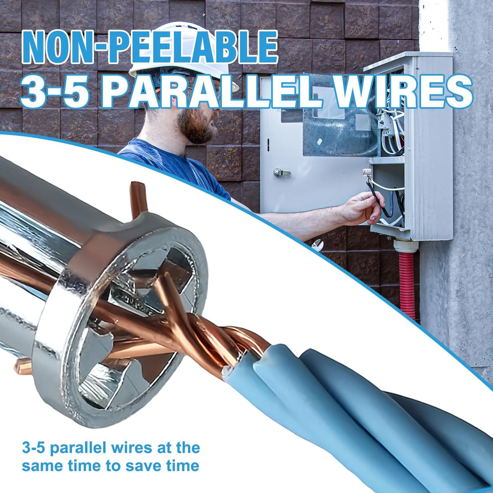 

Automatic Wire Nut Twister Convenient to Use Quick Wire Stripper Suitable for Electrician Industrial