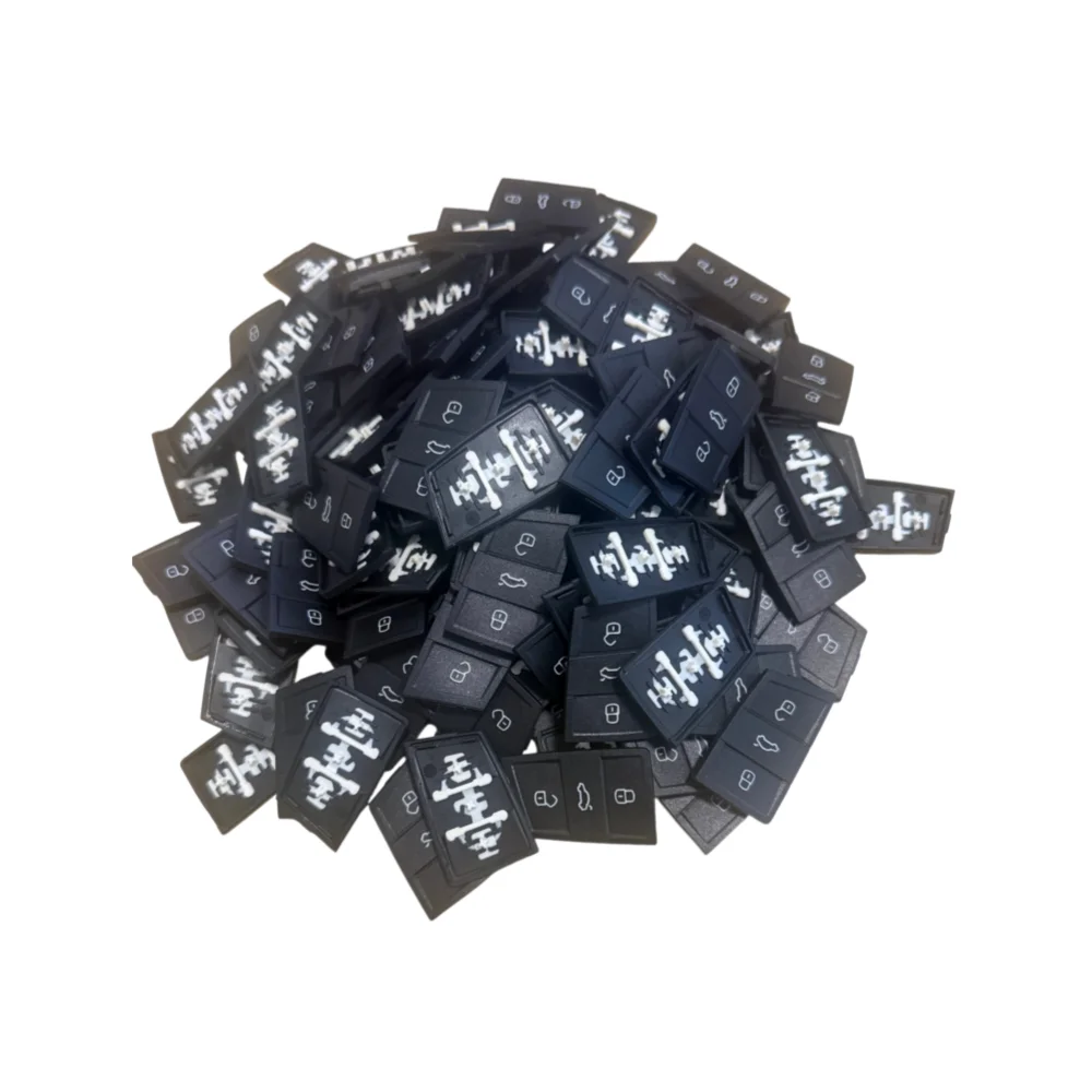 1Pcs Remote Rubber Car Key Pad 3 Buttons For VW Golf 7 4 5 Mk4 6 For Skoda Octavia For Seat Leon Ibiza Altea Key Fob