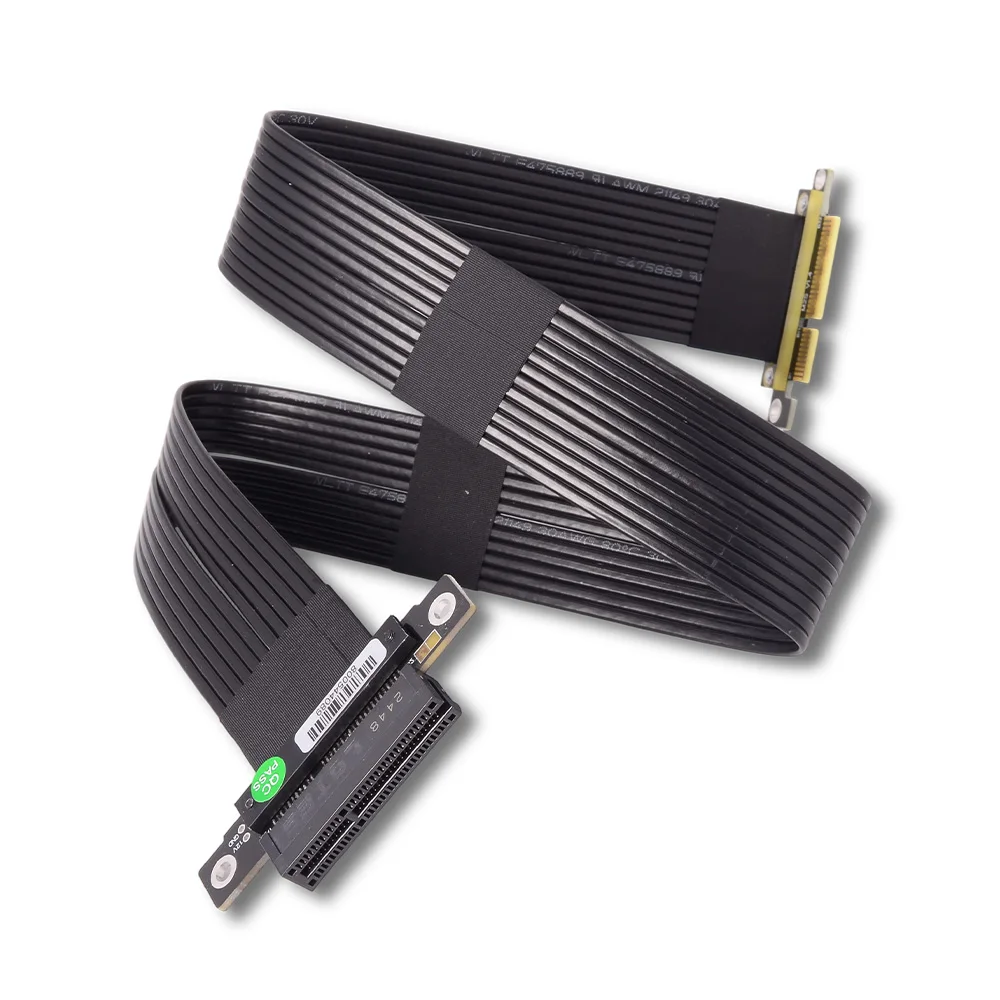 PCI-E 4.0 X4 To X4 Extension Cable PCI-E PCI Express 4.0 4x Riser Cable Extender Converter Adapter For Network NVMe SSD USB Card