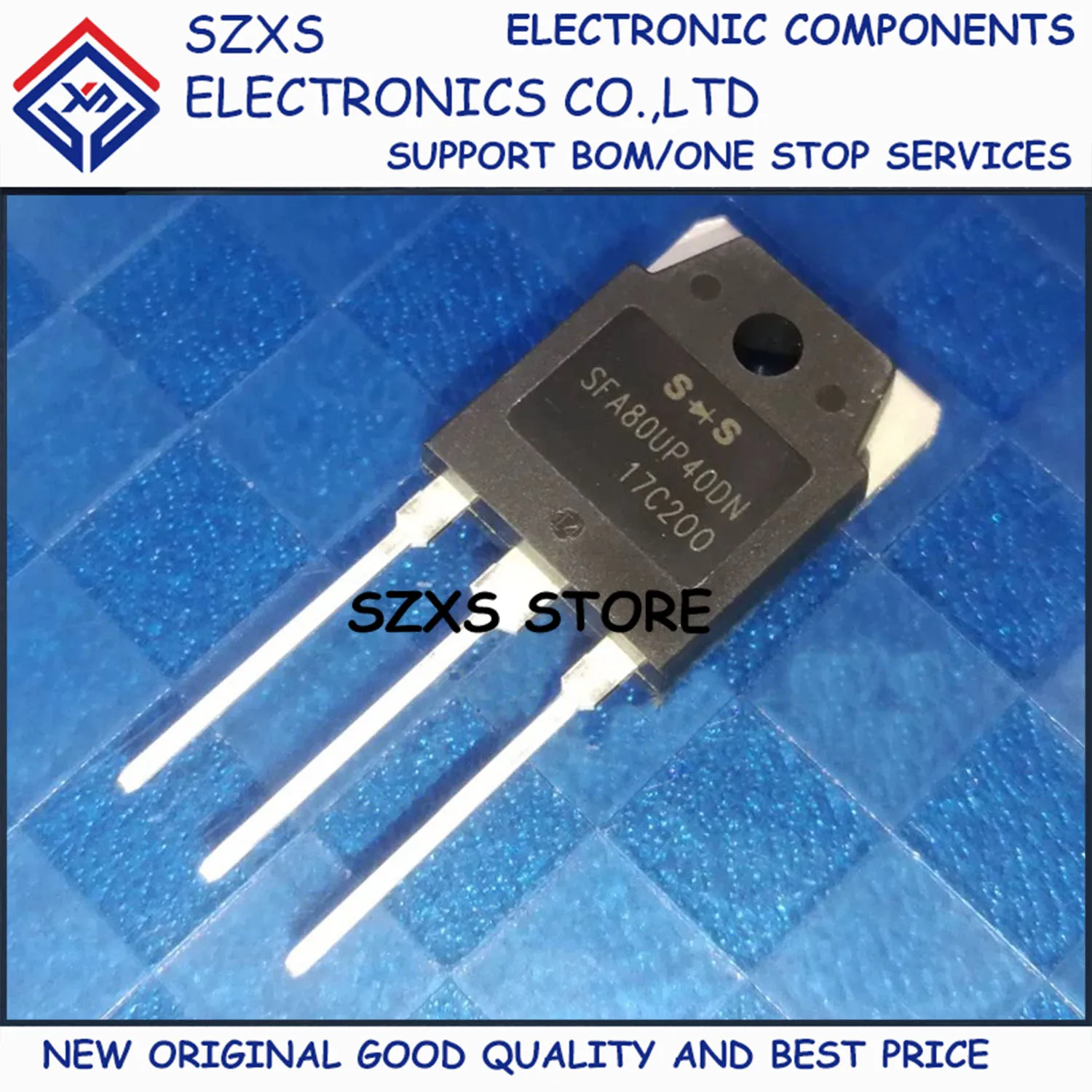 

New Original 10Pcs SFA80UP40DN TO-3P 400V 80A Fast Recovery Diode In Stock Electronic Components Good Quality
