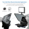 Teleprompter-Kit portátil Desview T3-11inch, cristal de espejo transparente y Control remoto, Compatible con teléfono y tableta 4