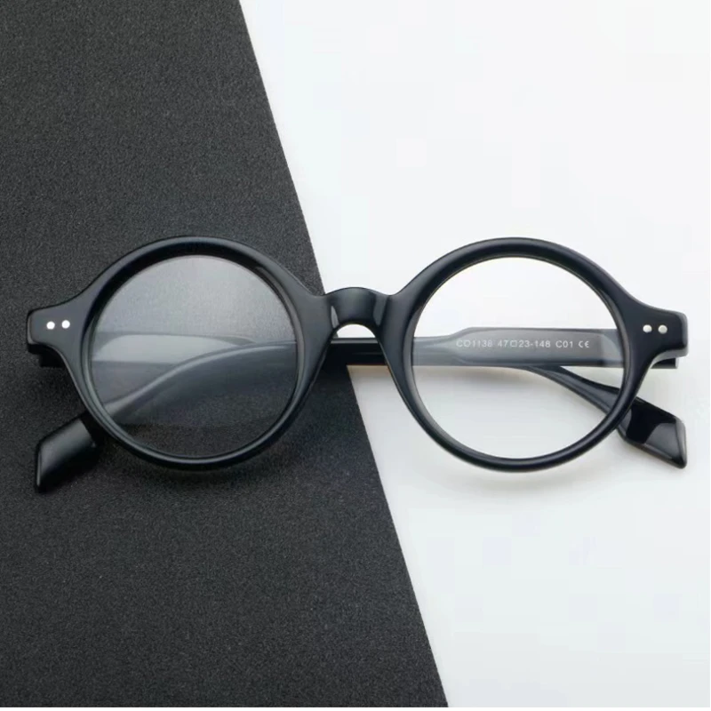 2024 Women Multicolor Personalized Glasses Frames Fashion Acetate Oval Men Optical Myopia Reading High Quality Eyeglasses 1138