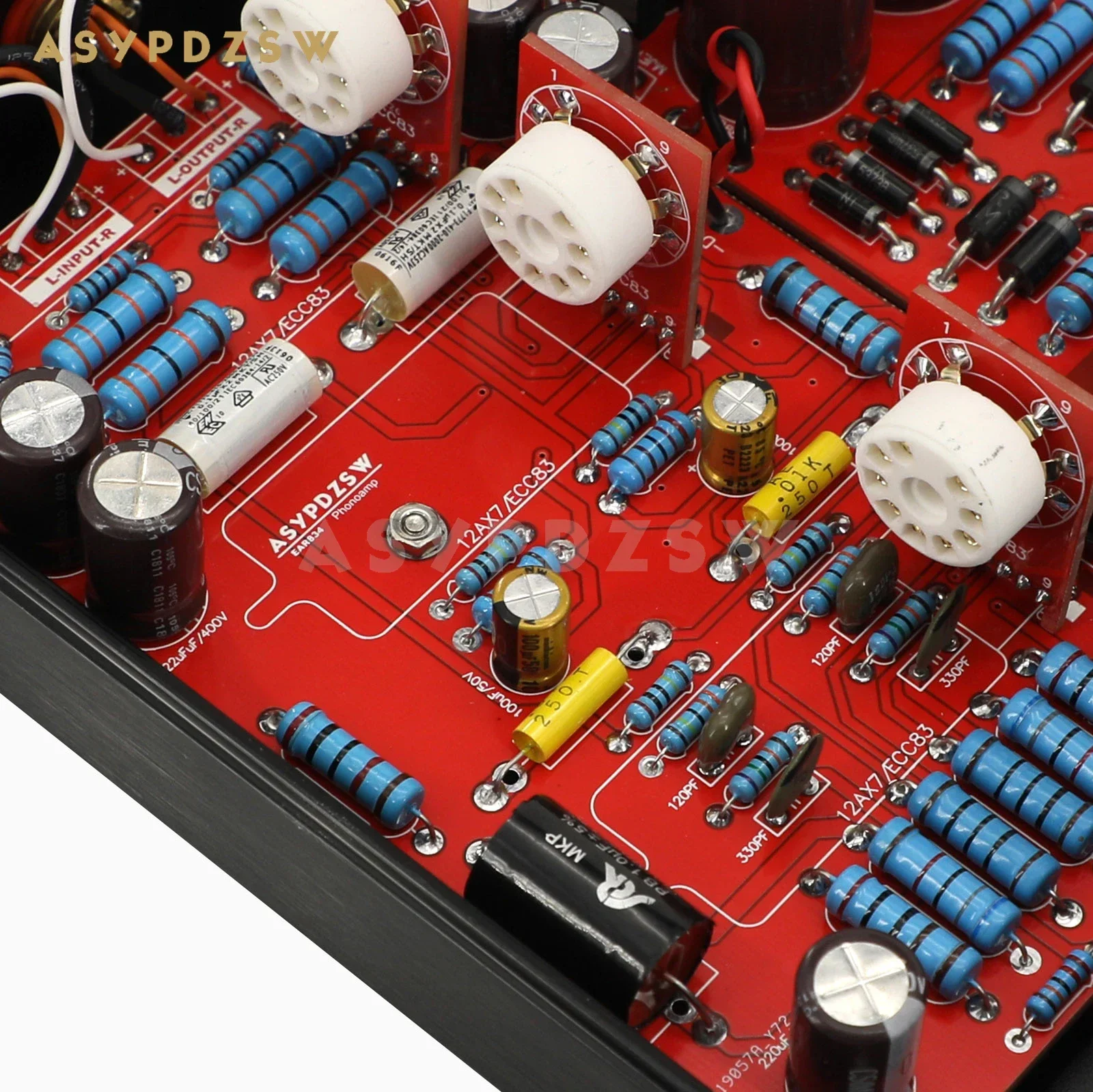 Amplificador de fono de tubo clásico RIAA MM tipo EAR834 ECC83 tubo electrónico MM amplificador de fono de vinilo magnético dinámico Base en EAR834P