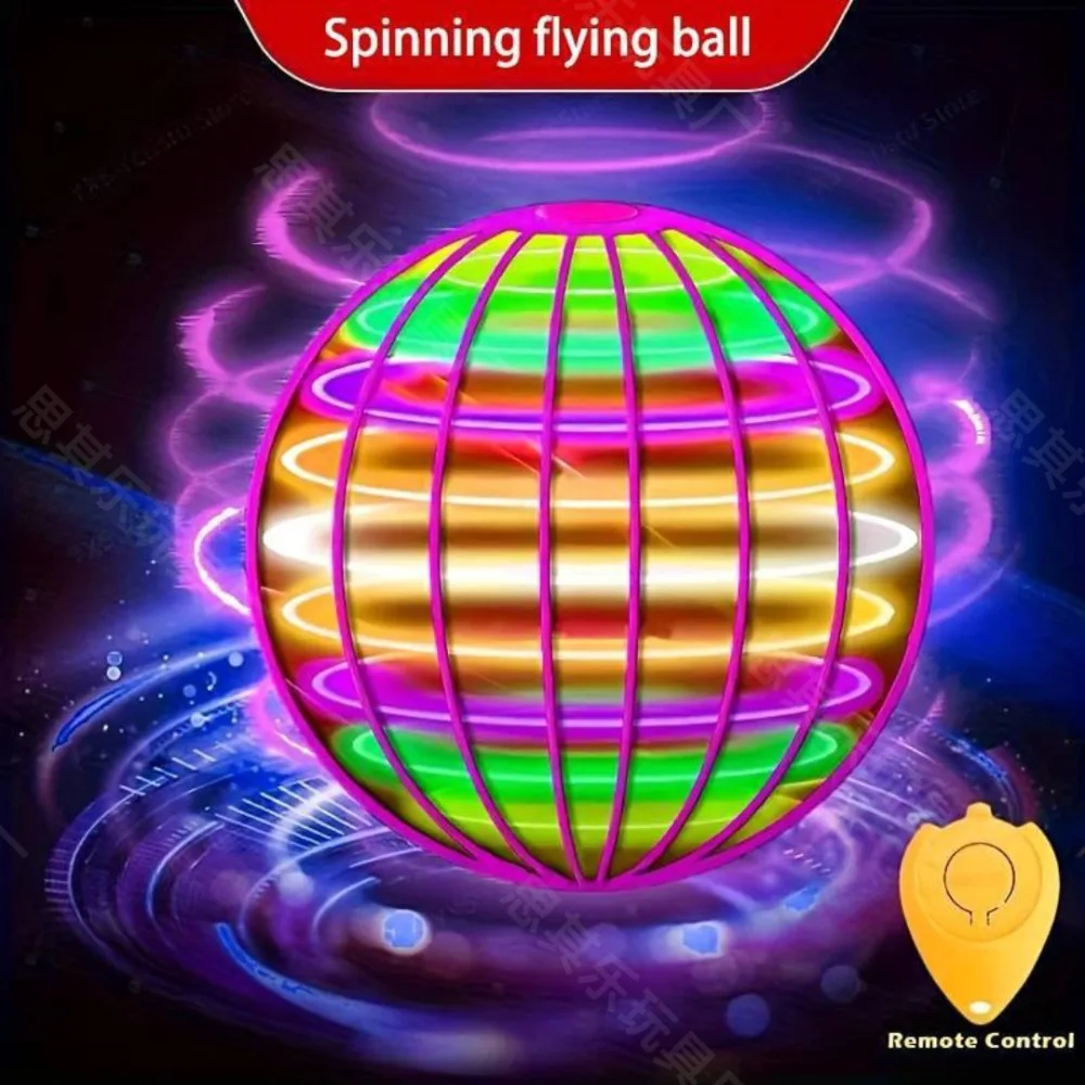 

Flying Ball Children's Hand Controlled Color LED Cosmic Globe 360 ° Rotating Suspension Ball Suitable for Indoor and Outdoor Toy