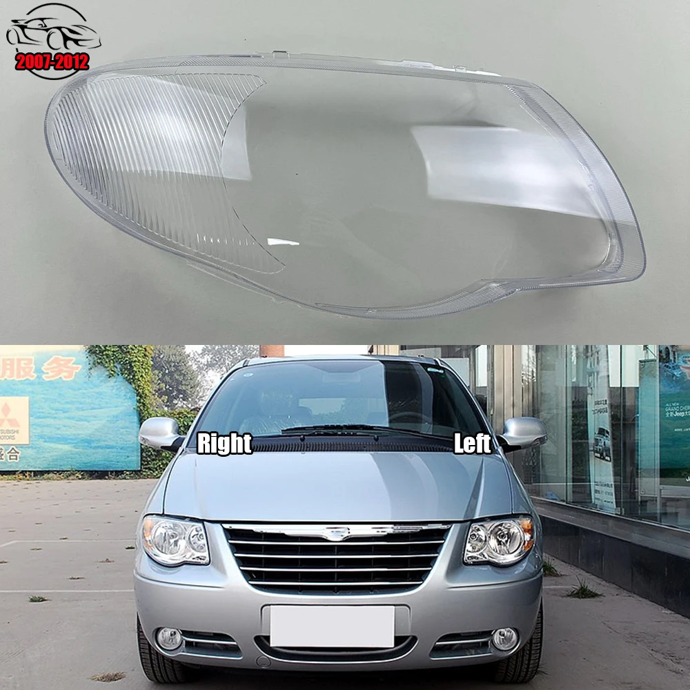 

For Chrysler Grand Voyager 2007-2012 Headlight Cover Transparent Lampshade Headlamp Shell Plexiglass Replace Original Lens