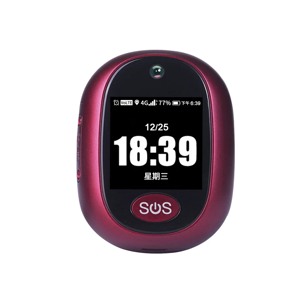 

4G intelligent locator pager SOS one click emergency call for help, anti loss device, step counting pendant necklace