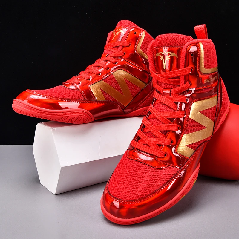 Original Brand Comfortable Breath Wrestling Sneaker Top Quality Wearable Boxing Fighting Boot Professional Fighting Trainer Shoe