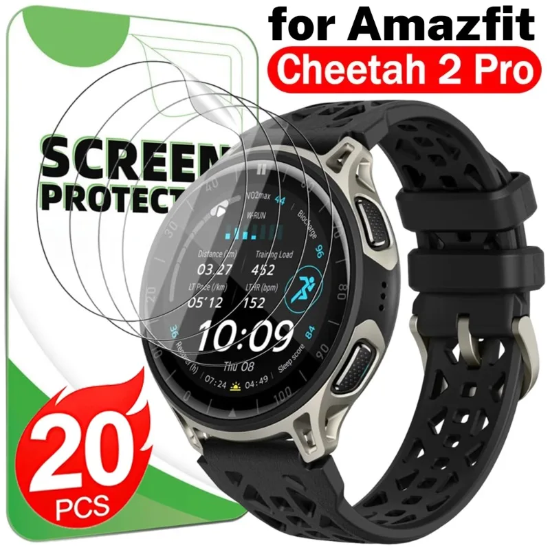 2/10/20Pcs Soft TPU Hydrogel Film for Amazfit Cheetah 2 Ultra HD Clear Anti-scratch Full Coverage Watch Screen Protectors Films