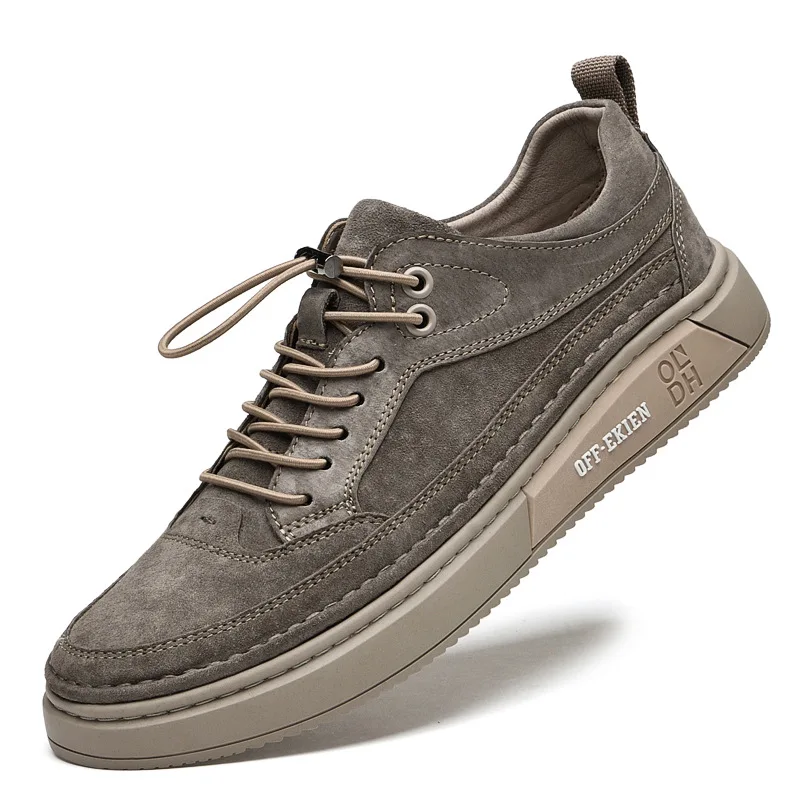 Chaussures décontractées en cuir véritable pour hommes, baskets Oxford de luxe, chaussures de marche en plein air, chaussures d'affaires