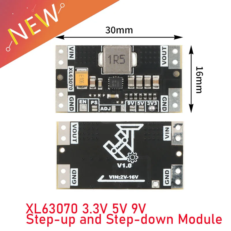 10szt/1szt XL63070 TPS63070 DC Automatyczny moduł zwiększania mocy 3.3V 5V 9V Stabilizacja napięcia litowego o niskim tętnieniu