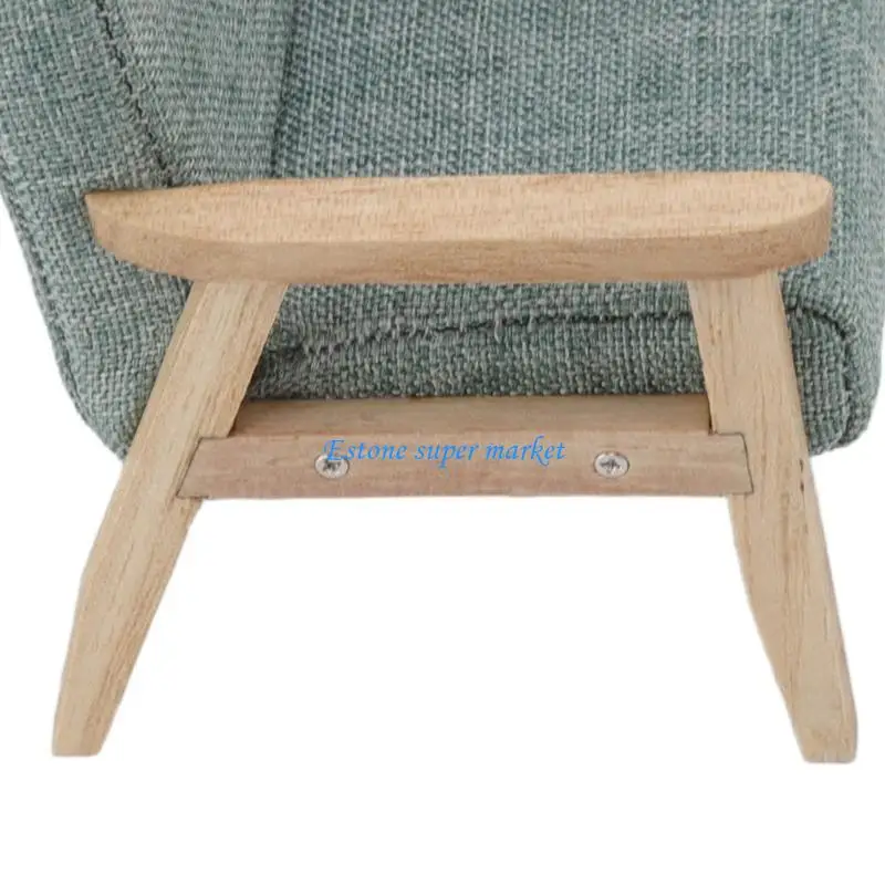 

090B Realistic Furniture Model for Dollhouses Bedroom Single Sofa Couch