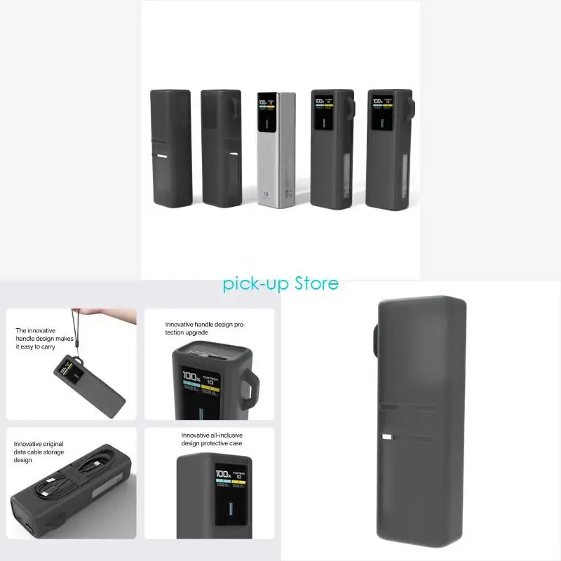 

Q5WA Durability Silicone Cover for No.10 PowerBank Case Protectors Featuring Enhances Drop Protections Accurate Openings