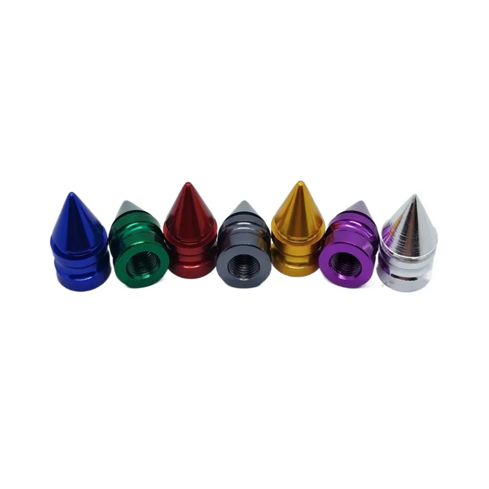 4Pcs Car Tire Valve Cap Pagoda Shape Tire Valve Caps Air Dust Cap Auto Wheel Cap Valve Stem Cap Universal Car Tire Accessory