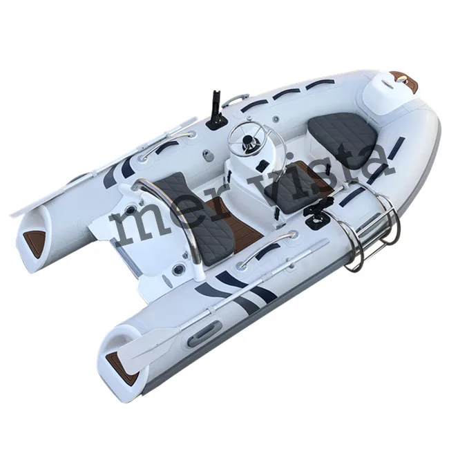 PVC/hypalon 300cm Rigid Fiberglass Hull Inflatable Boat Made in China