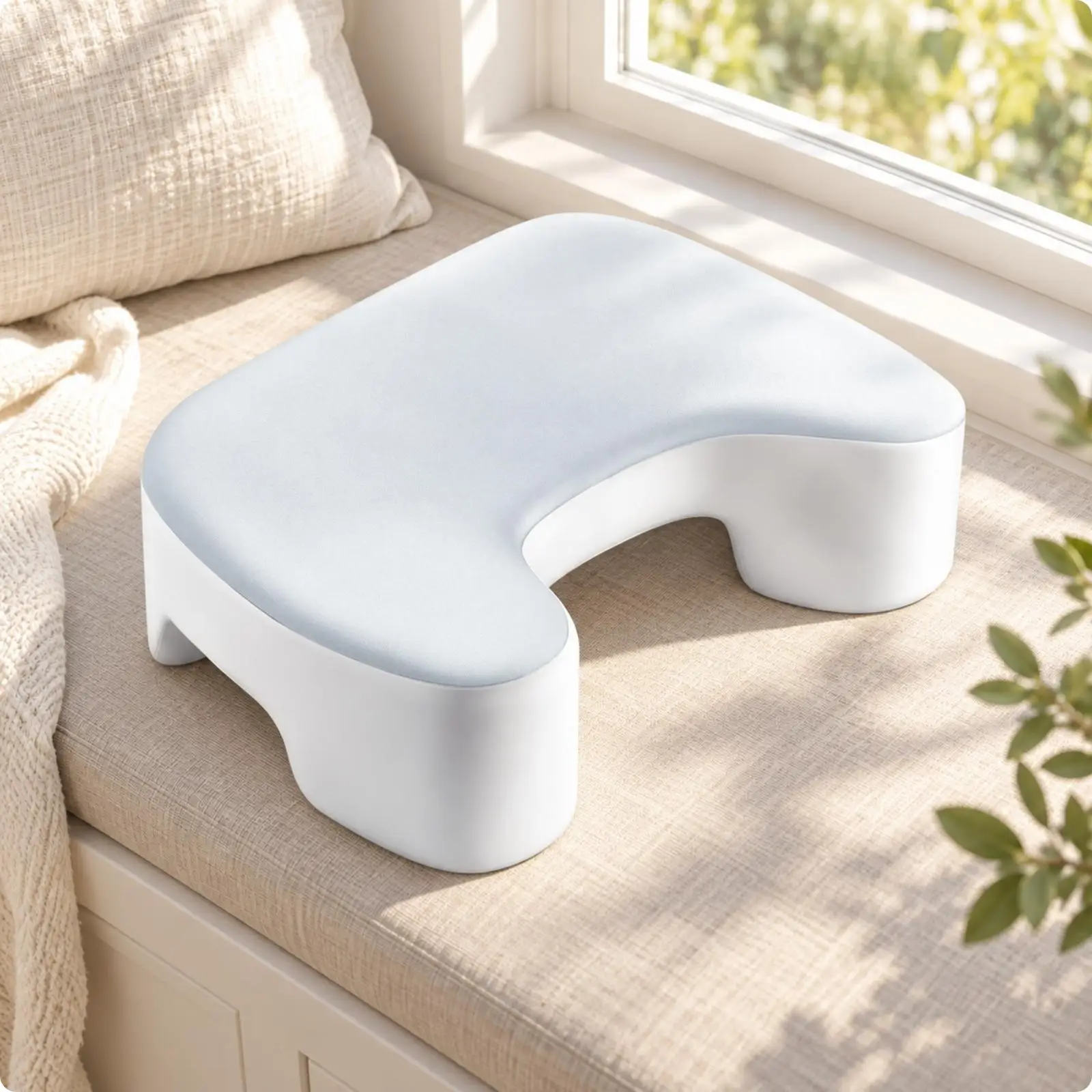 Pillow with Arm Support Sections Ergonomic for Home Rest, Students