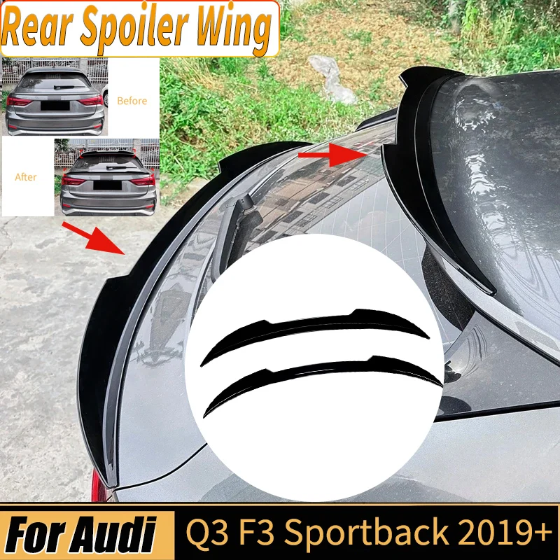 

Для Audi Q3 F3 Sportback 2019+ автомобильный задний верхний/средний спойлер, комплекты кузова, тюнинг, внешнее украшение, комплекты автозапчастей, аксессуары
