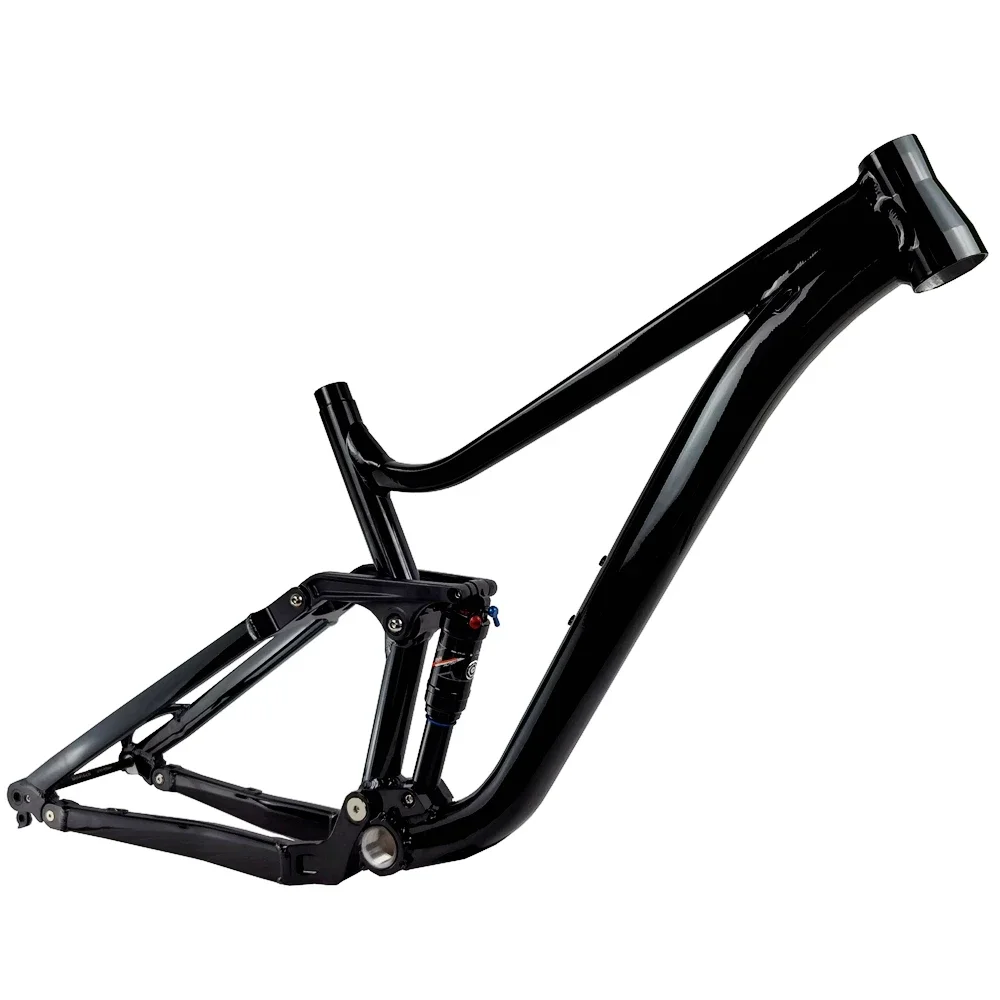 Bicycle Frame Full Suspension Trail AM 148*12MM 16inch 18inch Aluminium Alloy MTB Frame