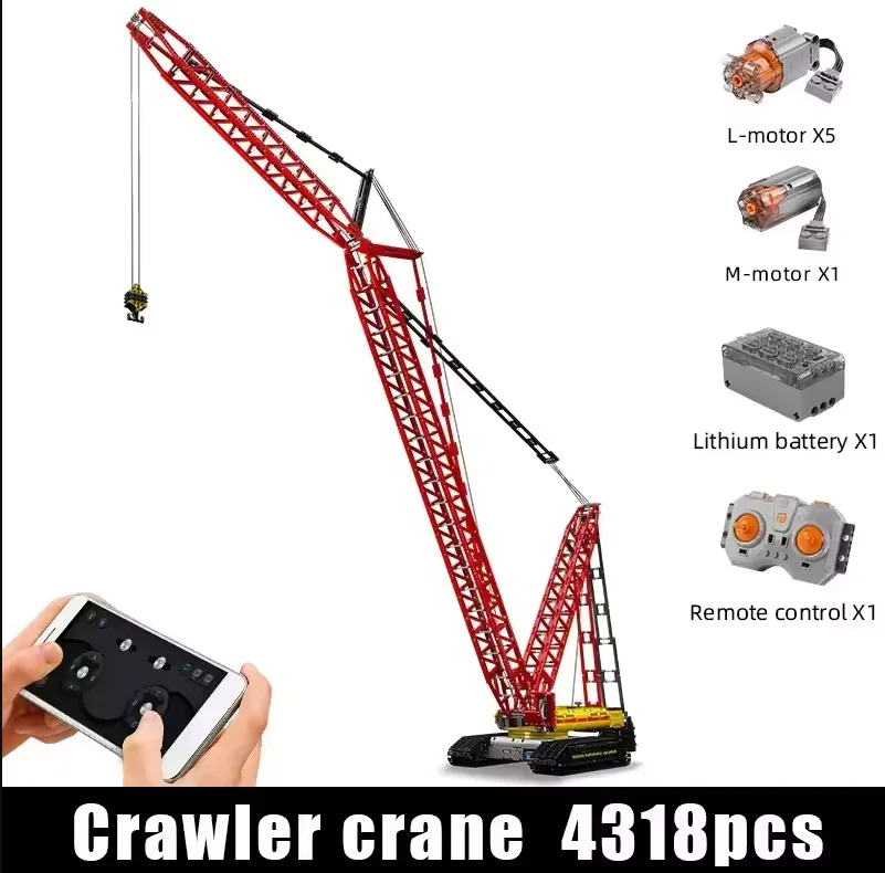 

MOULD KING 17015 Technical Car Construction Vehicle Toys For Adults Crawler Crane Building Blocks MOC Bricks Kids Birthday Gifts