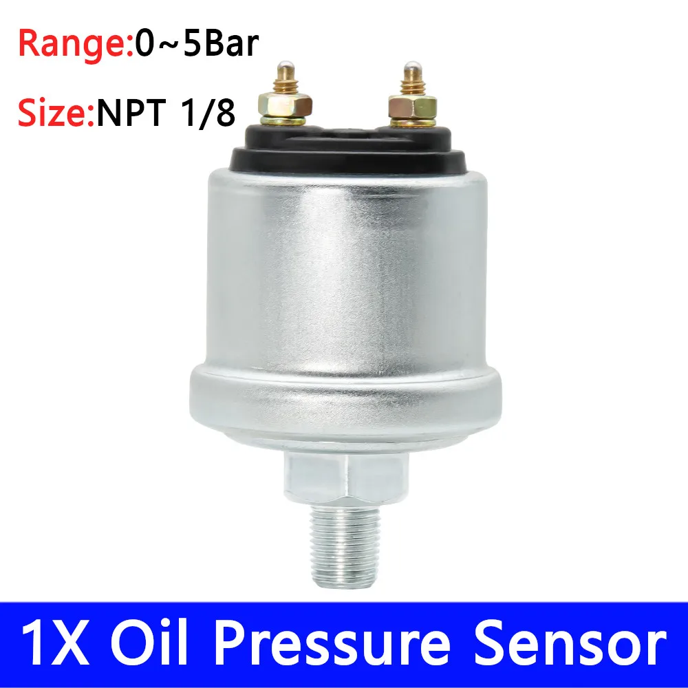 Изготовленный на заказ датчик температуры 1/8 NPT, датчик температуры воды, масла, датчик оборотов/датчик давления масла для датчика электрического передатчика 52 мм/85 мм