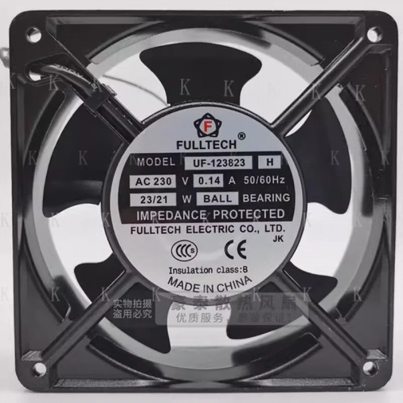 

C FOR FULLTECH UF-123823H AC230V 0.14A 23/21W 2750/3050RPM Ball Cooling Fan