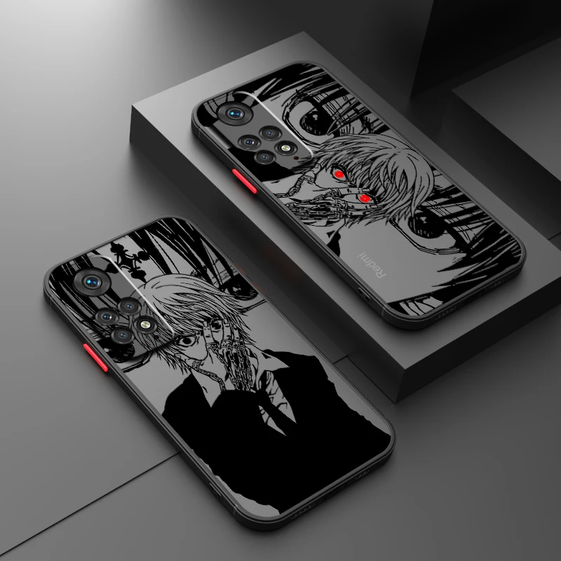 Tokyo Ghoul Cool Comic Art Frosted Translucent For Redmi Note 13R 13 12 12S 12T 11 11T 11E 10 Pro Plus 5G TPU Phone Case