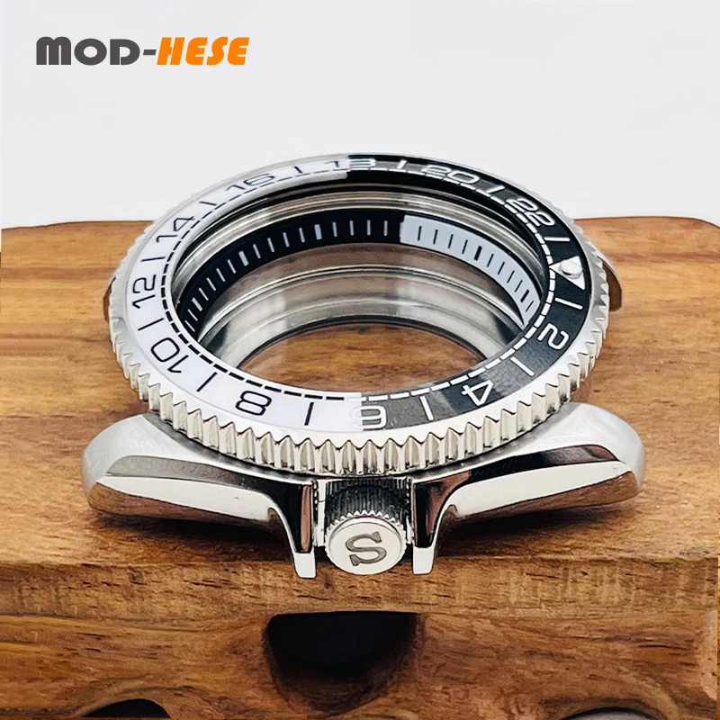 42mm SKX007 Watch Case NH35 Cases Fit for NH34 NH35 NH36 4R Movement Sapphire Crystal Glass Mod SKX007 SRPD Watch Case