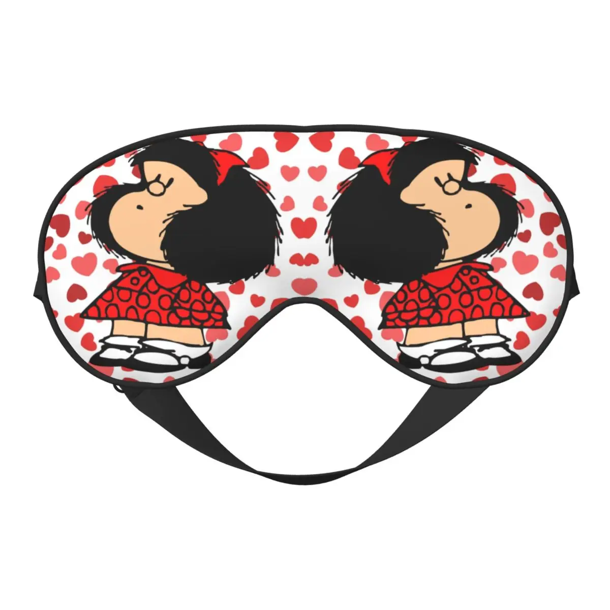 

Mafalda Power с удивленным лицом, регулируемая повязка на глаз, Kawaii, мультяшная повязка на глаза, дорожные маски для сна, крышка для глаз для обеденного перерыва