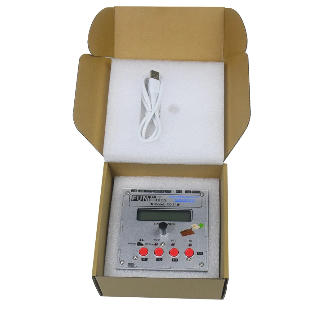 K3NG Keyer CW مسابقة Keyer CW التمارين التعلم K3NG HamRadio Telegram Trainer شاشة الكريستال السائل لوحة مفاتيح USB لاردوينو #5