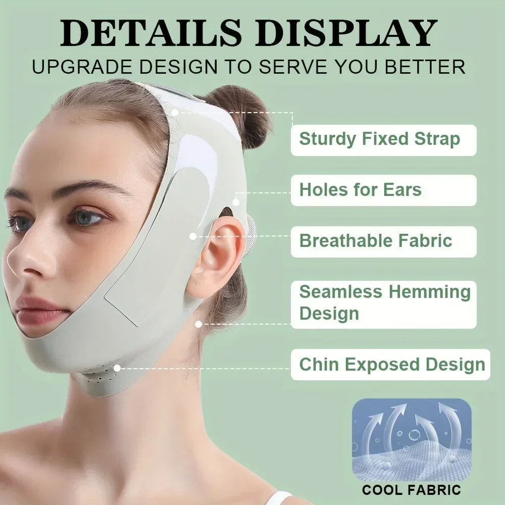 Reusable Face Slimming Bandage Women V Line Face Shaper Chin Cheek Lift Up Belt Facial Massage Strap Face Skin Care Beauty Tools