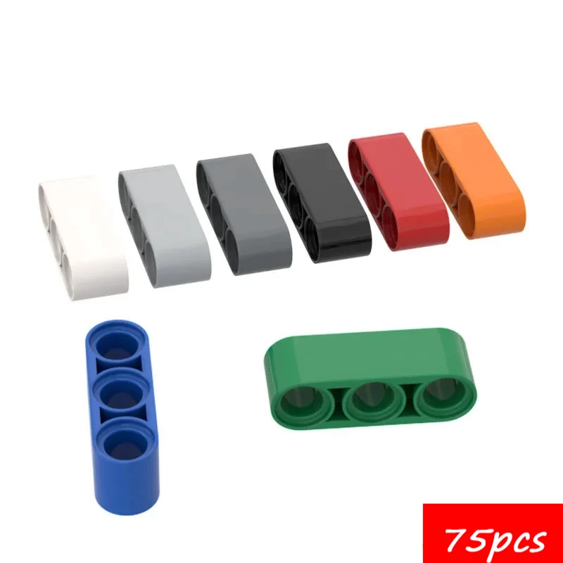 75PCS High-Tech Assemble Particle 32523 1x3 Building Blocks Kit Part Idea DIY Toys For Children Birthday Gifts