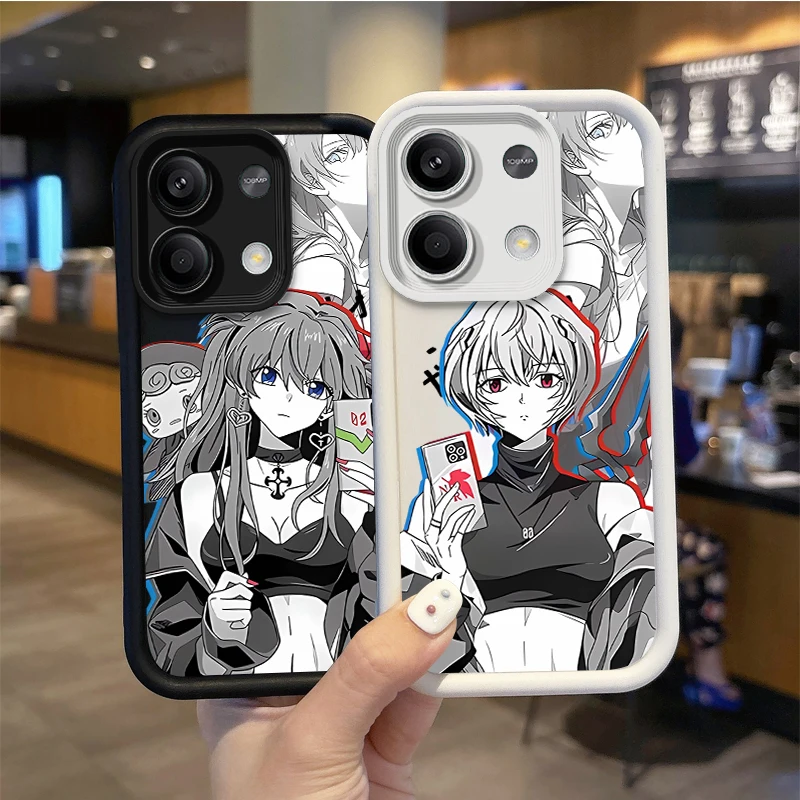 New Anime E-Evangelions Phone Case for Redmi Note 13 12 Pro Plus 5G Note 13 12 11 10 9 Pro 12C 14C 10C 9C A2 A1 Dustproof Covers