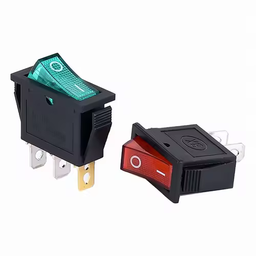 1PCS KCD3 Rocker Switch ON-OFF ON-OFF-ON 2 Position 3Pins Electrical equipment With Light Power Switch 16A 250V / 20A 125V AC - Image 4